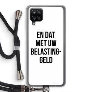 Belastinggeld: Samsung Galaxy A12 Transparant Hoesje met koord