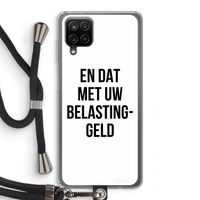 Belastinggeld: Samsung Galaxy A12 Transparant Hoesje met koord