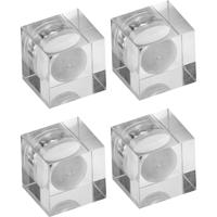 Maul Neodymium magneet (l x b x h) 1.5 x 1.5 x 1.5 cm Dobbelsteen Glas (helder) 4 stuk(s) 6168105