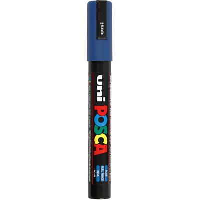 Uni-Posca Posca marker, afm pc-5m, lijndikte 2,5 mm, medium, blauw, 1 stuk