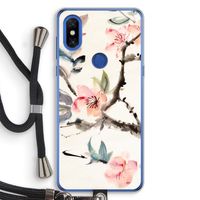 Japanse bloemen: Xiaomi Mi Mix 3 Transparant Hoesje met koord