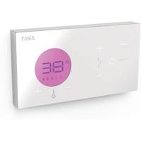 Regendouche set Tres Shower Technology | Inbouw | Thermostaatkraan | 2-weg | Vierkant | Wit mat