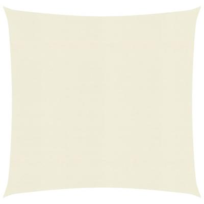 VidaXL Zonnezeil 160 g/m² 4,5x4,5 m hdpe crèmekleurig