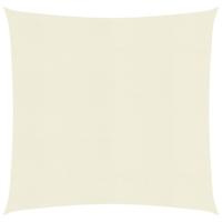 VidaXL Zonnezeil 160 g/m² 4,5x4,5 m hdpe crèmekleurig