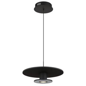 Globo Zwarte hanglampCarter Ø 38cm met vilt - 15647S