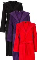 Unisex badjas met capuchon - diversen kleuren - Fuchsia XXL Unisex badjas met capuchon - diversen kleuren - Fuchsia XXL
