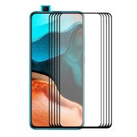 Voor Xiaomi Redmi K30/K30 Pro 5 PCS ENKAY Hat-Prince Volledige Lijm 0.26mm 9H 2.5D Tempered Glass Full Coverage Film