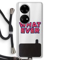 Whatever: Huawei P50 Pro Transparant Hoesje met koord