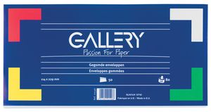 Gallery enveloppen ft 114 x 229 mm, gegomd, pak van 50 stuks