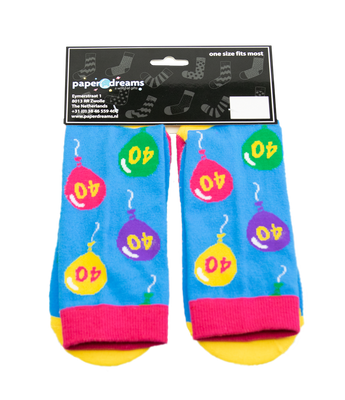 Funny socks 40 jaar