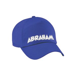 Bellatio Decorations Cadeau pet/cap voor heren - Abraham - blauw - vijftig/50 jaar - verjaardag   -