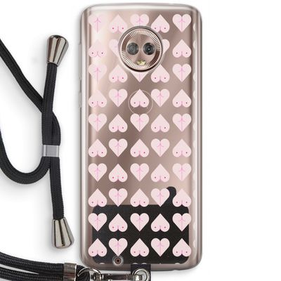 Ass 'n Titties: Motorola Moto G6 Transparant Hoesje met koord