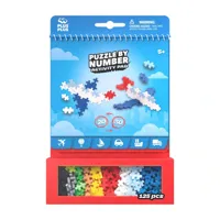 Brandunit Plus plus puzzel met nummers van vliegtuigen Brandunit Plus plus puzzel met nummers van vliegtuigen