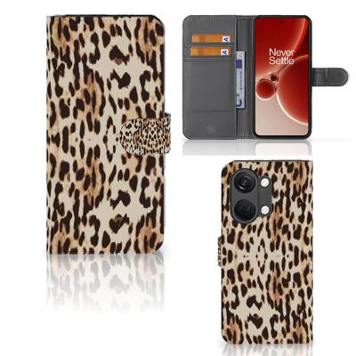 OnePlus Nord 3 | Telefoonhoesje | Met pasjeshouder | Leopard