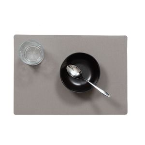 Stevige luxe Tafel placemats Plain taupe 30 x 43 cm