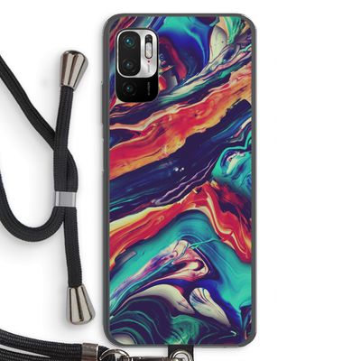 Chameleon Sun: Xiaomi Redmi Note 10 5G Transparant Hoesje met koord