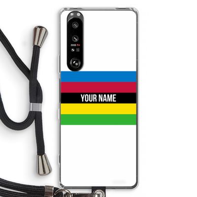 WK Wielrennen: Sony Xperia 1 III Transparant Hoesje met koord
