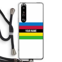 WK Wielrennen: Sony Xperia 1 III Transparant Hoesje met koord