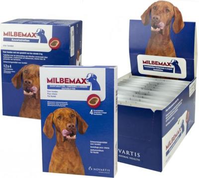Milbemax Kauwtabletten Hond Groot Chewy 4 tabl. 5-75kg