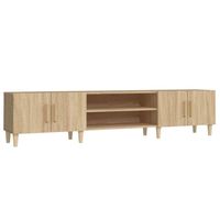 vidaXL Tv-meubel 180x31,5x40 cm bewerkt hout sonoma eikenkleurig