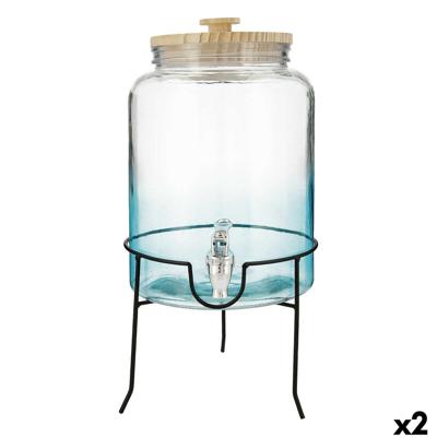 Drankdispenser Quid Viba Multicolour Glas 7,5 L (2 Stuks)