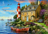 Falcon de luxe The Lighthouse Keeper's Cottage 1000 stukjes - thumbnail