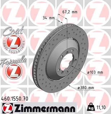 Remschijf FORMULA Z REMSCHIJF 460155070