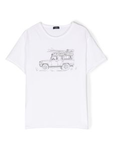 Il Gufo t-shirt en coton à imprimé graphique - Blanc