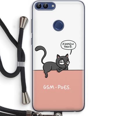 GSM poes: Huawei P Smart (2018) Transparant Hoesje met koord