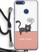 GSM poes: Huawei P Smart (2018) Transparant Hoesje met koord