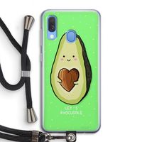 Avocuddle: Samsung Galaxy A40 Transparant Hoesje met koord