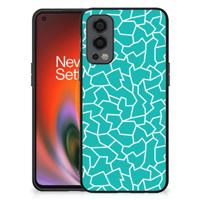 OnePlus Nord 2 Leuk Telefoonhoesje Cracks Blue