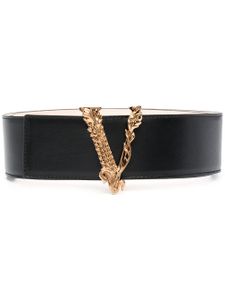 Versace ceinture Virtus en cuir - Noir