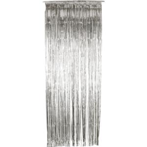 Folie deurgordijn versiering - zilver - 244 x 91 cm - glitter and glamour wanden