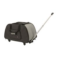 TRIXIE REISMAND TROLLEY ZWART / LICHTGRIJS 67X34X43 CM - thumbnail