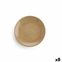 Dinerbord Anaflor Barro Anaflor Vlees Aardewerk Beige Ø 29 cm (8 Stuks)
