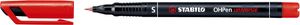 STABILO OHPen universal, OHP-marker, permanent, superfijn 0,4 mm, rood