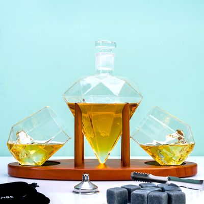 Diamant Decanteerset Deluxe Met Glazen