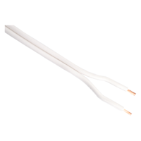 Q-Link Tweelingsnoer | Zwakstroom tot 42 Volt | 2 x 0,75 mm² | Wit - 350m - 01.269.74