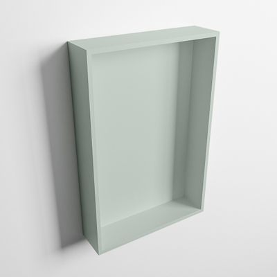 MONDIAZ EASY Nis 44,5x29,5cm in solid surface kleur Greey | Greey. 1 vak geschikt voor in- of opbouw