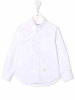 Thom Browne Kids chemise à patch logo - Blanc - thumbnail