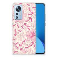 Xiaomi 12 | 12X TPU Case Pink Flowers - thumbnail