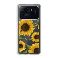 Sunflower and bees: Xiaomi Mi 11 Ultra Transparant Hoesje