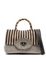 Zanellato x Antonio Marras woven raffia-design bag - Noir - thumbnail