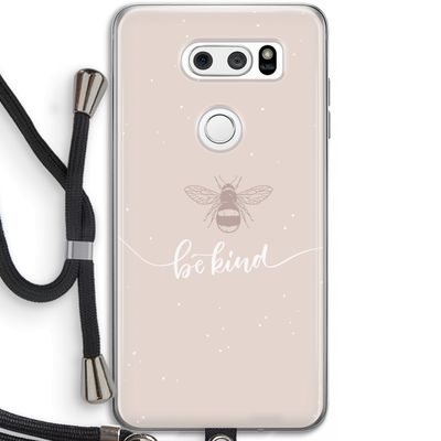 Be(e) kind: LG V30 Transparant Hoesje met koord
