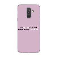 uw waarde daalt niet: Samsung Galaxy A6 Plus (2018) Transparant Hoesje