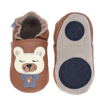 Hobea babyslofjes extra antislip Bär-24-25