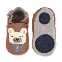 Hobea babyslofjes extra antislip Bär-24-25