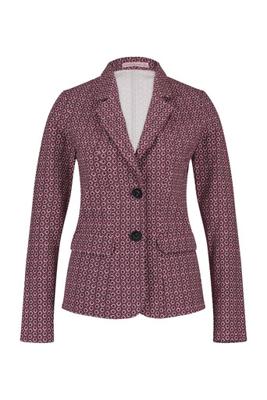 Clean retro blazer - stone red/ black - 06914
