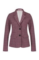Clean retro blazer - stone red/ black - 06914